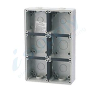 PULSETS 6 Way/Gang Deep Mounting Enclosure (IP/G6E)