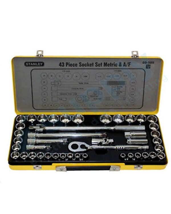 STANLEY 43 PIECE 1/2" COMBO SOCKET SET 89.509 89-509 - Image 2