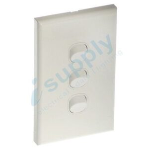 DEXTON 3 Gang Triple Light Switch White Standard DXWS3