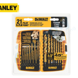 Dewalt DW1361 21 Pc Pilot Point® Titanium Drill Bit Set