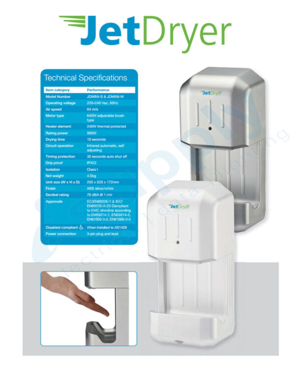 JETDRYER JETDRYER MINI – WHITE JDMINI-W