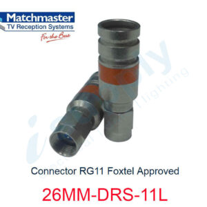 MATCHMASTER 1 x Connector RG11 Foxtel Approved 26MM-DRS-11L (Copy)