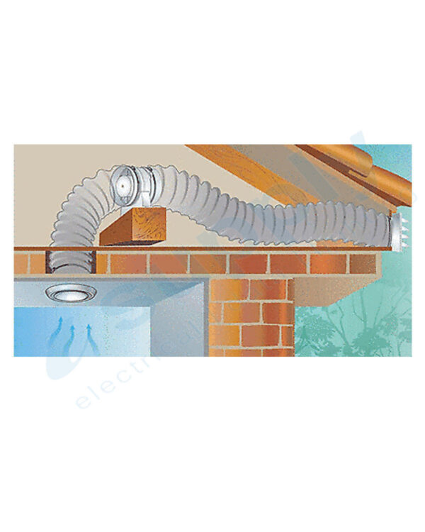 Mercator Inline Exhaust Fan | 150mm | Bathroom BWE263WH