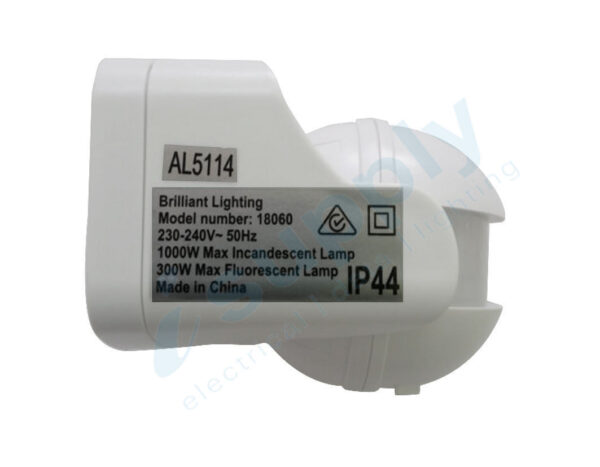 PIR Security Motion Sensor White Outdoor Weather Proof 180 Degree - Image 3