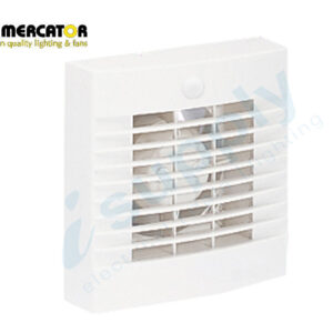 Mercator Window / Wall Exhaust Fan | 100mm Model | Bathroom With Sensor BWE2215WH